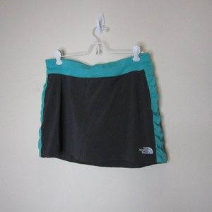 North Face Grey and Aqua active wear skort - Sz M